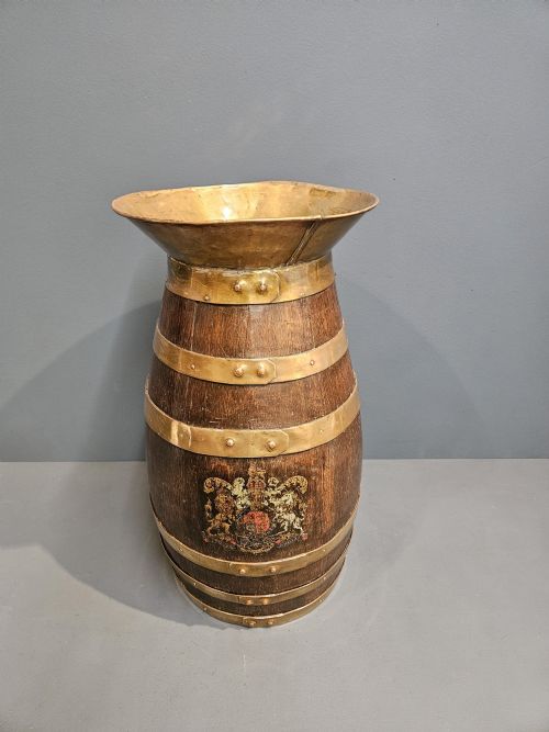 Victorian Brass Bound Spittoon