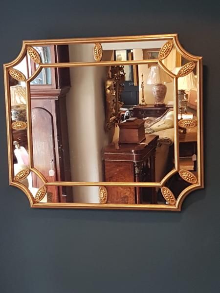 Victorian Timber Gilt Segmented Mirror