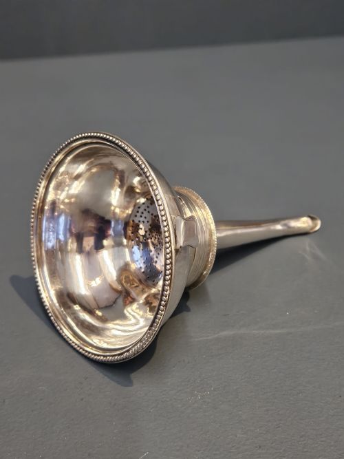 Fine Regency Silver Wine Funnel