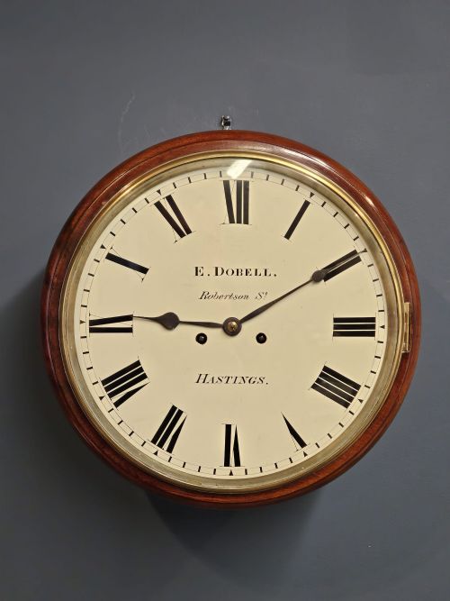 Early Victorian Double Fusee 12" Dial Clock