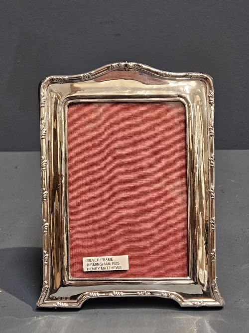 George V Silver Photo Frame by Henry Matthews