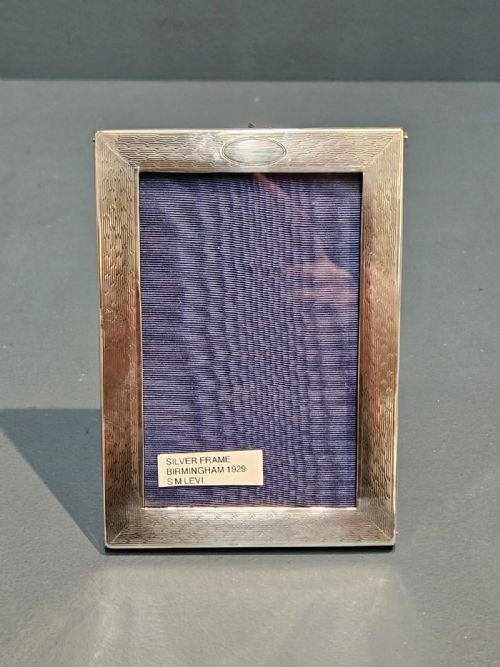 Small George V Engine Turned Silver Frame