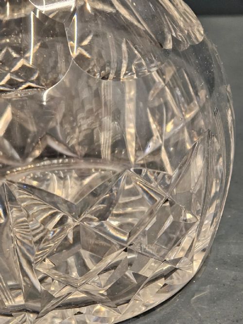 HUKIN HEATH SILVER COLLAR CRYSTAL DECANTER - ADDITIONAL PHOTO 2