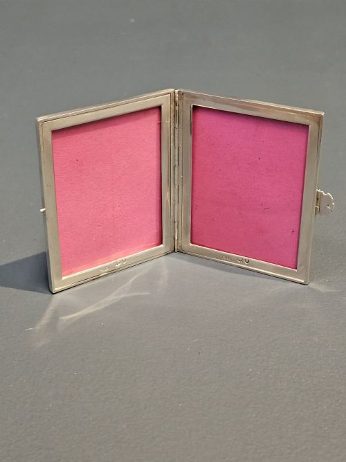 Unusual Victorian Silver Wallet Photo Frame