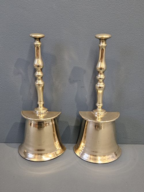 Matching Pair of Regency Brass Door Stops