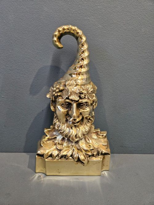 Victorian Brass Door Stop