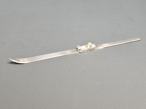 Unusual Silver Ski Paper Knife