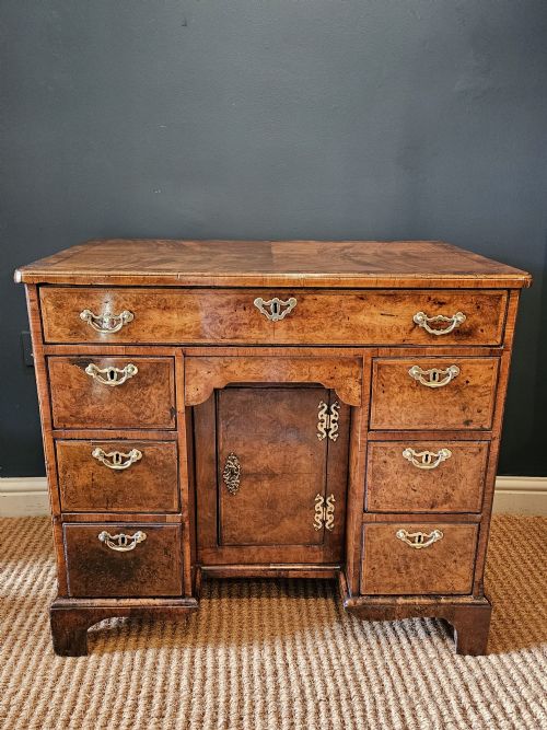 George II Walnut Kneehole Desk
