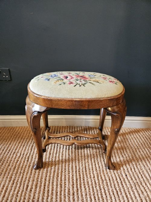 Edwardian Walnut Stool
