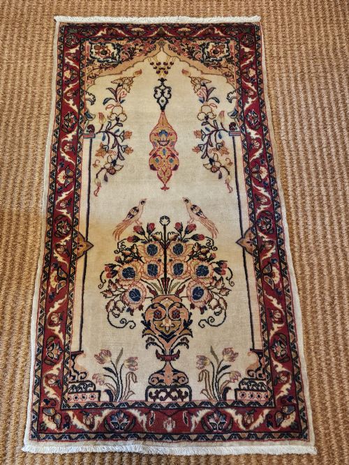 Antique Persian Silk Rug