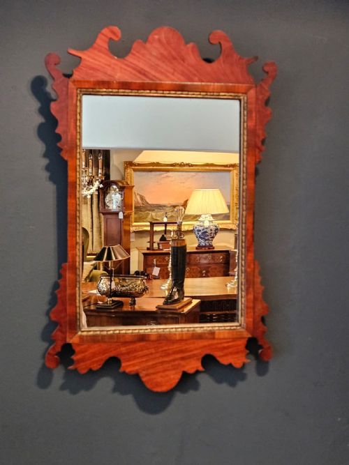 Small George III Mahogany Mirror