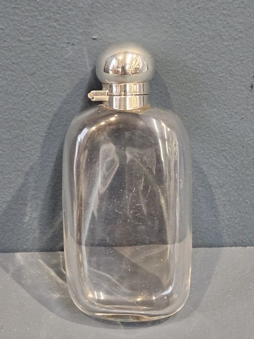 Silver Topped Hip Flask