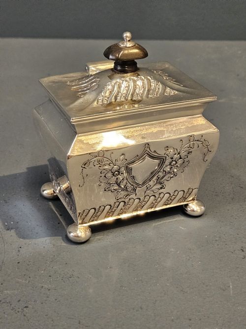 Victorian Silver Tea Caddy
