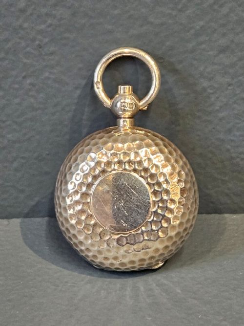 Victorian Planished Silver Sovereign Case