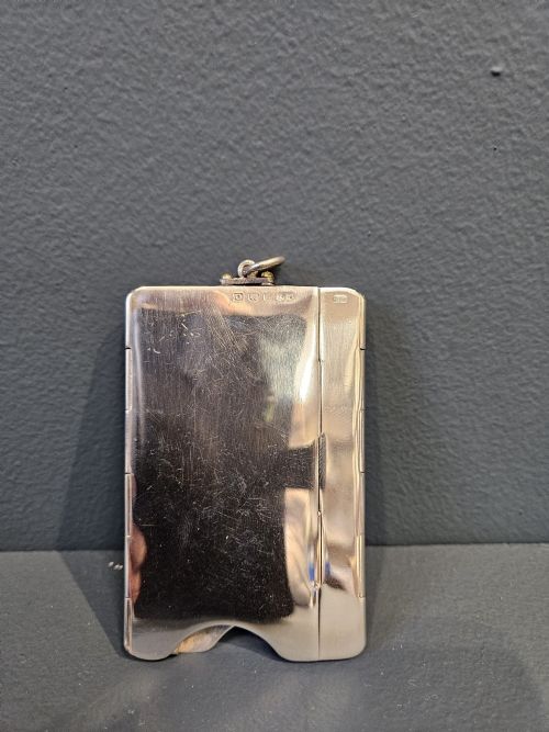 fig 1. Rare Silver Collapsible Calling Card Case