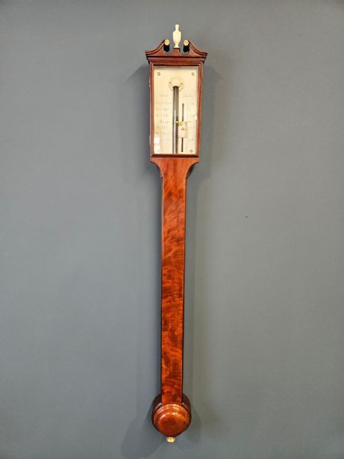 Fine George III Stick Barometer by Blunt, London