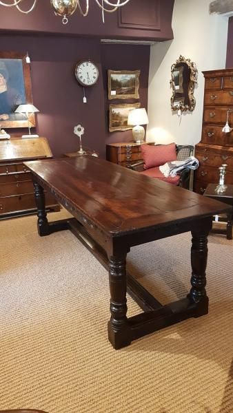 Early Period Oak 10 Seater Refectory Table C.1690