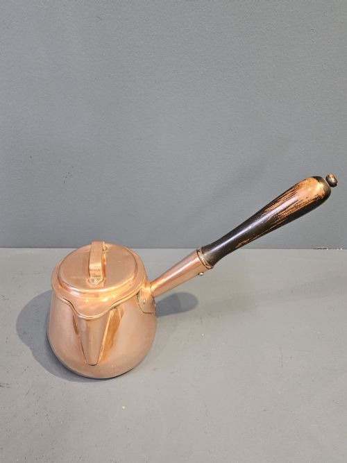 MATCHING SET OF 3 VICTORIAN COPPER PANS - ADDITIONAL PHOTO 8
