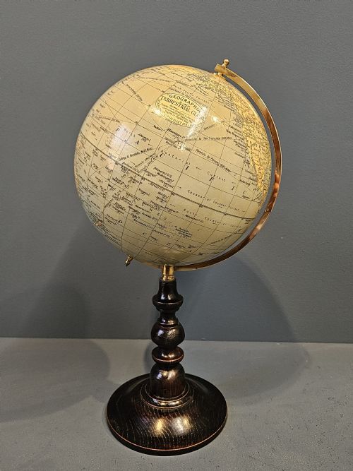 1930'S Geographia 8" Terrestrial Globe
