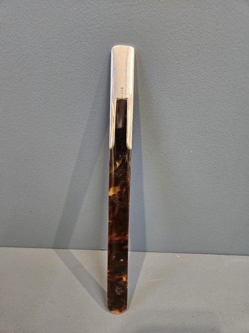 Edwardian Silver & Tortoise Shell Page Turner