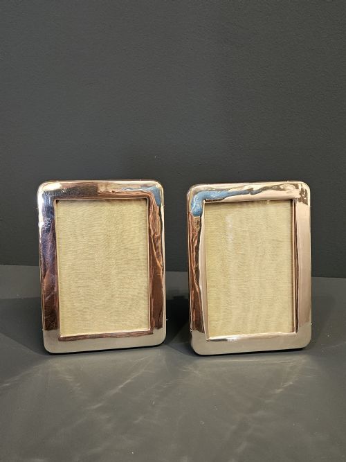 Matching Pair of Silver Photo Frames