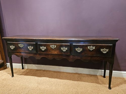George II Shallow Proportioned Oak Dresser