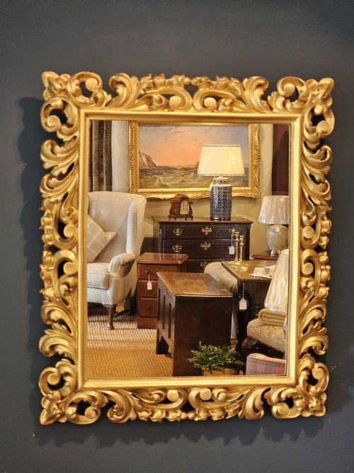 Victorian Timber Gilt Florentine Mirror