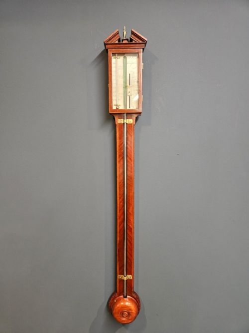 Georgian Mahogany Shaftsbury Stick Barometer