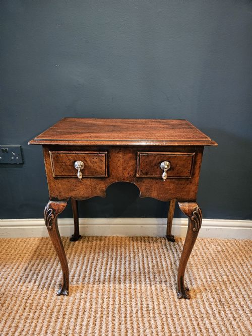 Small Proportion Queen Anne Style Walnut Lowboy
