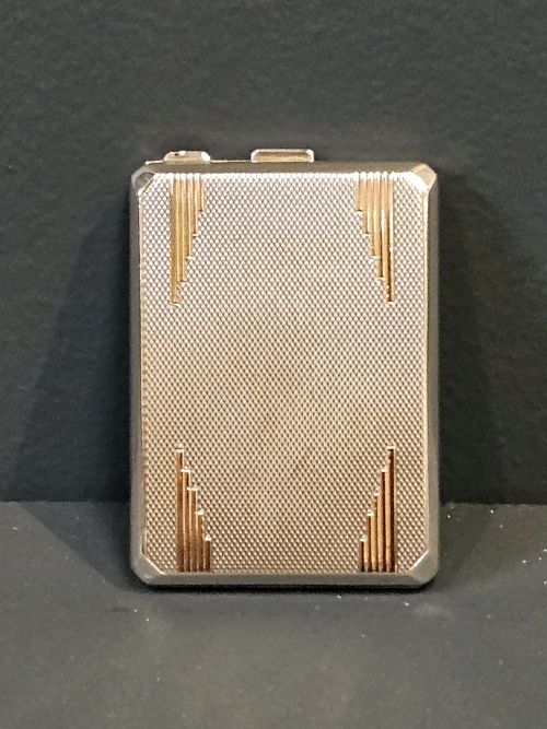 Silver and 9ct Gold Match Case