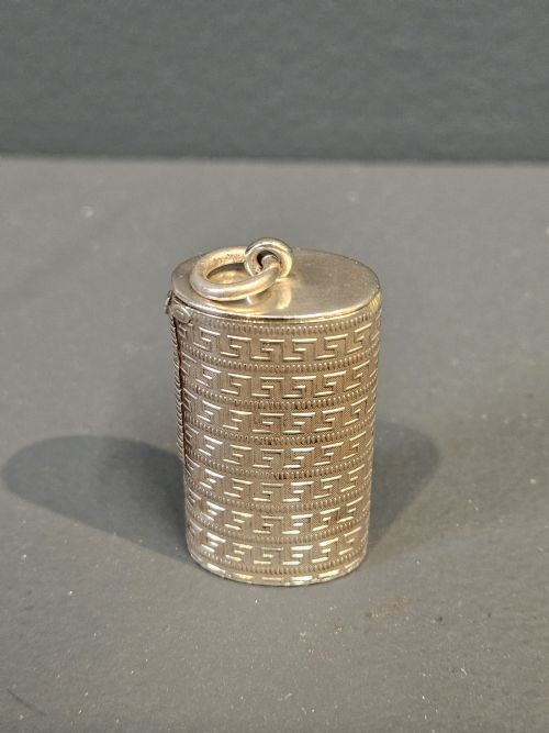 Victorian Silver Vesta Canister