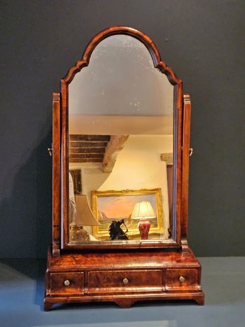 George II Burr Elm Toilet Mirror