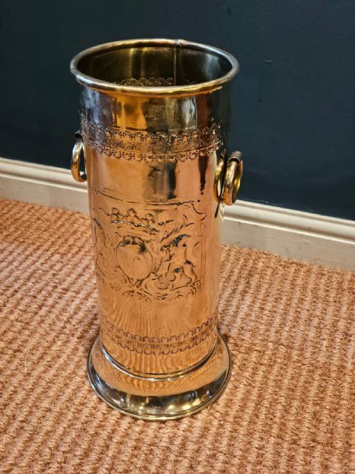 Edwardian Brass Stick Stand