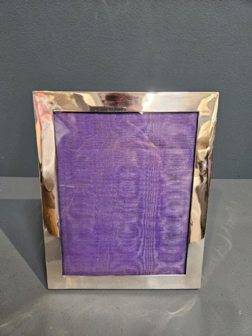 Edwardian Silver Wedding Portrait Sized Photo Frame