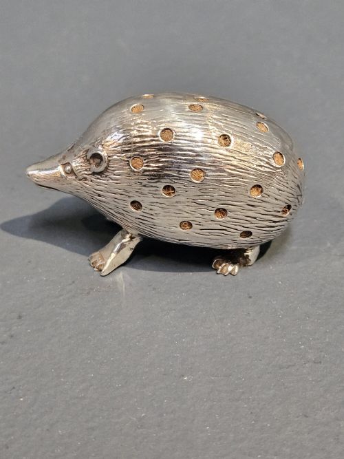Edwardian Silver Hedgehog Pin Cushion