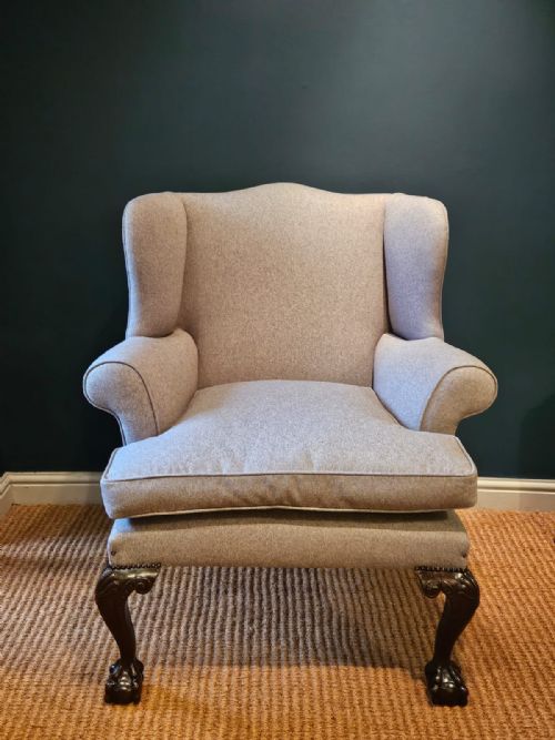 GEORGE III WING BACK ARM CHAIR - ADDITIONAL PHOTO 2