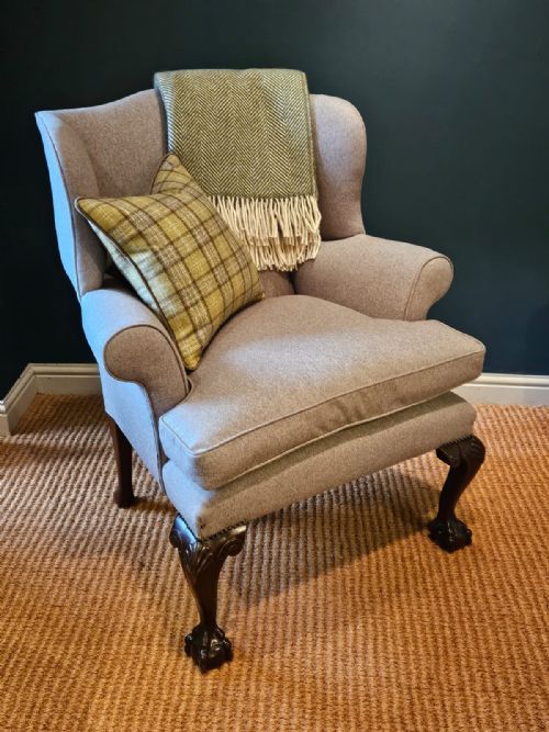 GEORGE III WING BACK ARM CHAIR - ADDITIONAL PHOTO 6