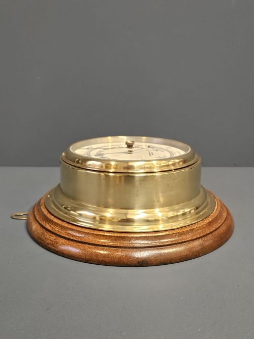 VICTORIAN BRASS BULK HEAD SHIPS BAROMETER - ADDITIONAL PHOTO 2