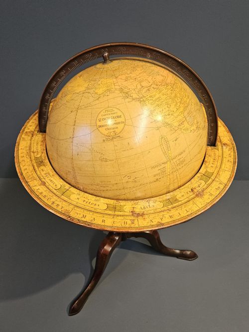 1930'S 12 FLOOR STANDING GLOBE - ADDITIONAL PHOTO 5