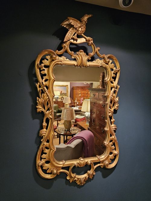 Early Victorian Timber Gilt Mirror