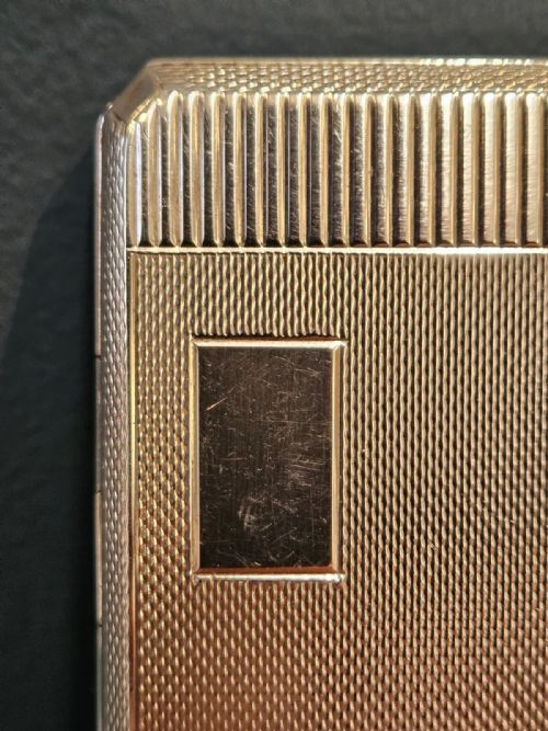 55 TROY OUNCE GEORGE V SILVER CIGARETTE CASE - ADDITIONAL PHOTO 4