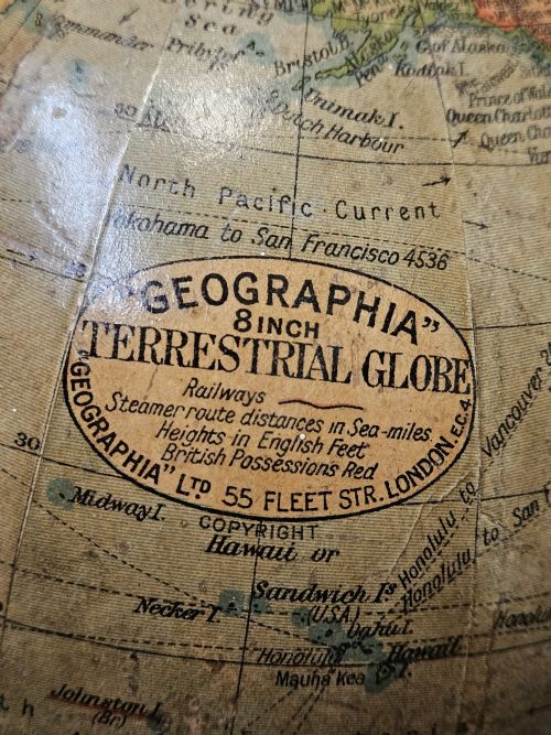 GEOGRAPHIA 8 PAPER MACHE GLOBE - ADDITIONAL PHOTO 3