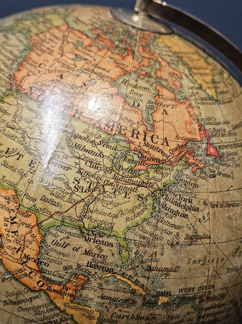 GEOGRAPHIA 8 PAPER MACHE GLOBE - ADDITIONAL PHOTO 4