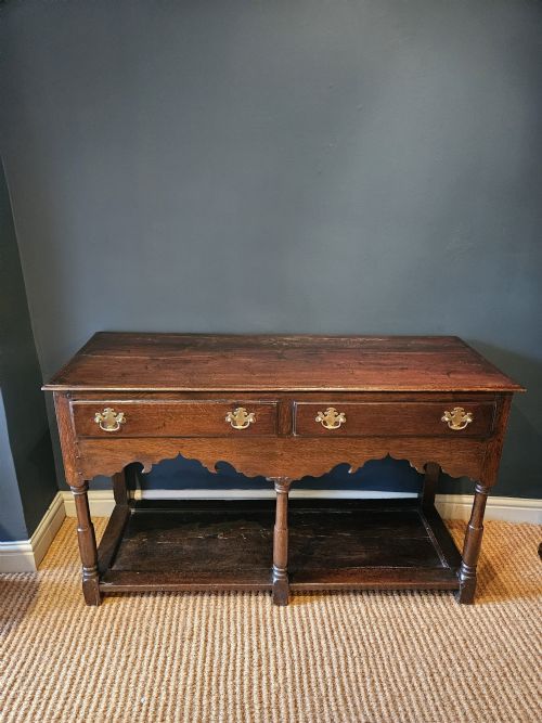 GEORGE II OAK OPEN POT BOARD DRESSER - ADDITIONAL PHOTO 3