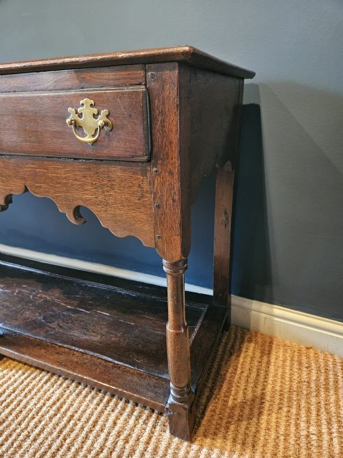 GEORGE II OAK OPEN POT BOARD DRESSER - ADDITIONAL PHOTO 4