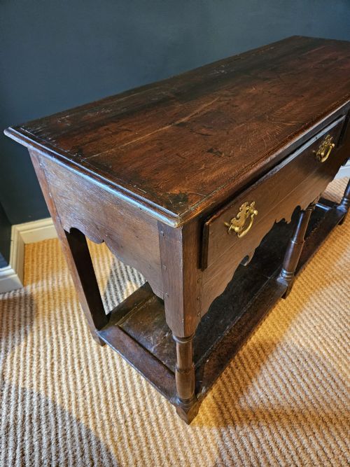 GEORGE II OAK OPEN POT BOARD DRESSER - ADDITIONAL PHOTO 7