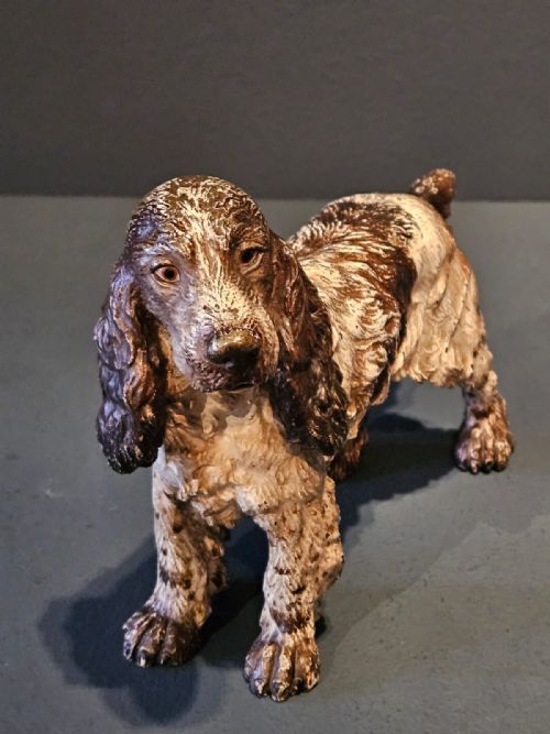 Cold Painted Bronze Spaniel