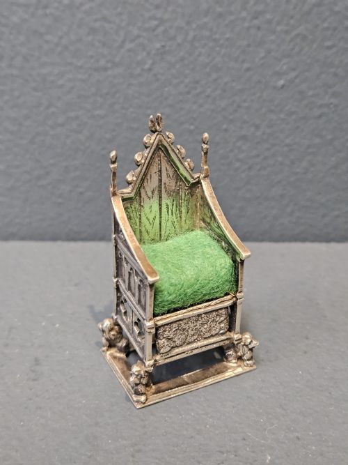 Silver Throne Pin Cushion