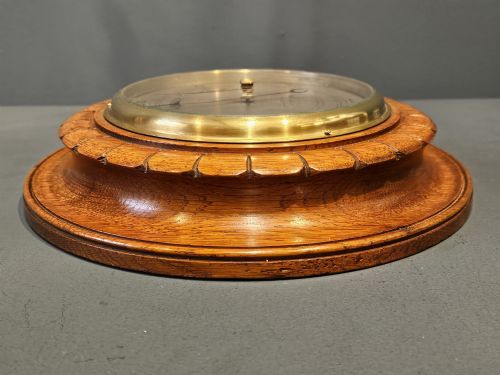 VICTORIAN SILVERED DIAL BAROMETER BY BRAMWELL HARBRON OF DARLINGTON - ADDITIONAL PHOTO 5