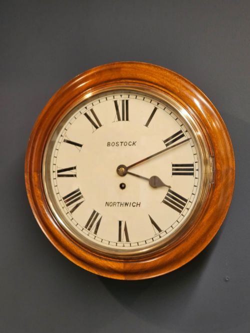 Victorian Bostock of Northwich 8 Day Dial Clock